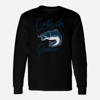 Catfish Queen Design For Women - Catfish Farmer Gift Idea Unisex Long Sleeve | Crazezy CA