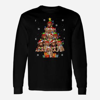 Cavapoo Christmas Tree Funny Santa Cavoodle Dog Xmas Gifts Sweatshirt Unisex Long Sleeve | Crazezy AU