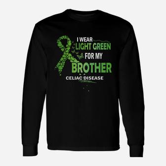Celiac Disease I Wear Light Green Color For My Brother 2020 Long Sleeve T-Shirt - Thegiftio UK