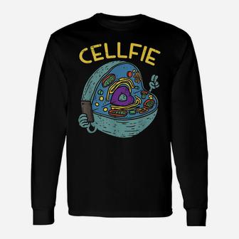 Cell Fie Funny Science Biology Teacher T Shirt Unisex Long Sleeve | Crazezy