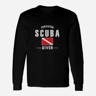 Certified Scuba Diiving Long Sleeve T-Shirt - Thegiftio UK