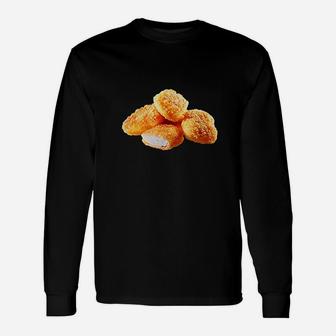 Chicken Nugget Funny Unisex Long Sleeve | Crazezy