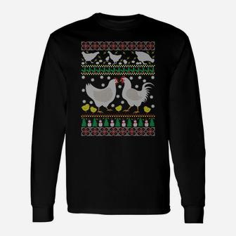 Chicken Ugly Christmas Farm Animal Funny Holiday Xmas Gift Unisex Long Sleeve | Crazezy