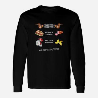 Chicken Wing Chicken Wing Hot Dog And Bologna Unisex Long Sleeve | Crazezy DE