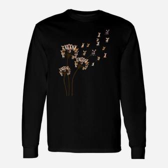 Chihuahua Flower Fly Dandelion Chihuahua Funny Dog Lovers Unisex Long Sleeve | Crazezy UK
