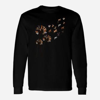 Chihuahua Flower Fly Dandelion Shirt Cute Dog Lover Unisex Long Sleeve | Crazezy UK