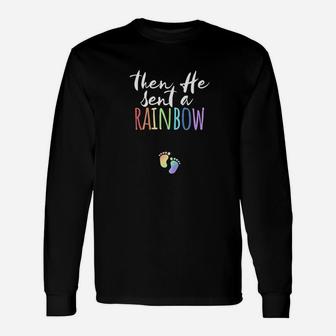 Christian Then He Sent A Rainbow Gift From God Unisex Long Sleeve | Crazezy AU