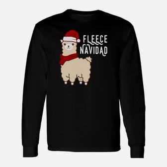 Christmas Alpaca Sweatshirt, Fleece Navidad Xmas Gift Unisex Long Sleeve | Crazezy