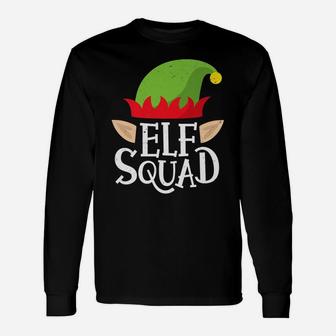Christmas Elf Squad Family Matching Pajamas Funny Xmas Elves Unisex Long Sleeve | Crazezy DE