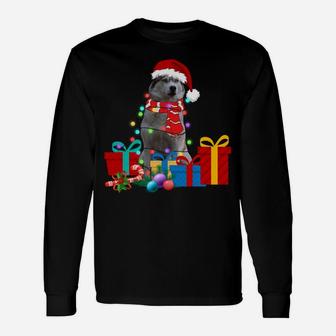 Christmas Lights Siberian Husky Dog Puppy Xmas Pajama Unisex Long Sleeve | Crazezy