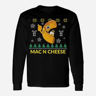 Christmas Macaroni & Cheese Noodle Foodie Design Sweatshirt Unisex Long Sleeve | Crazezy