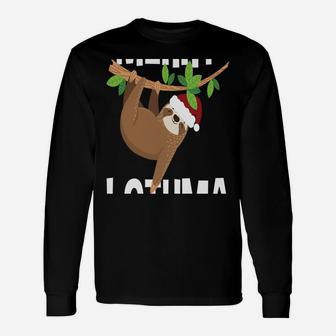 Christmas Merry Slothmas Sloth Animal Design Sweatshirt Unisex Long Sleeve | Crazezy CA