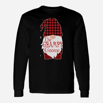 Christmas Pajama Family Gift Grampy Gnome Buffalo Plaid Unisex Long Sleeve | Crazezy CA