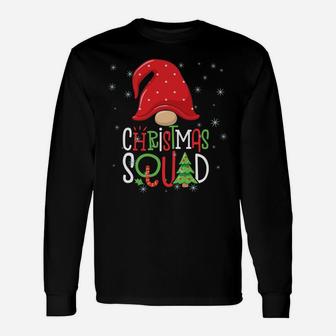 Christmas Squad Funny Xmas Gnome Family Matching Pajamas Unisex Long Sleeve | Crazezy UK