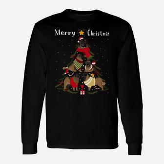 Christmas Tree Leonberger Lover Xmas Dog Owner Unisex Long Sleeve | Crazezy AU