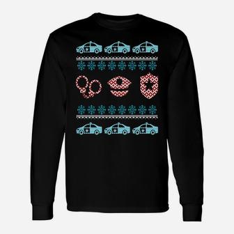 Christmas Ugly Sweater Police Officer Design Sweatshirt Unisex Long Sleeve | Crazezy DE
