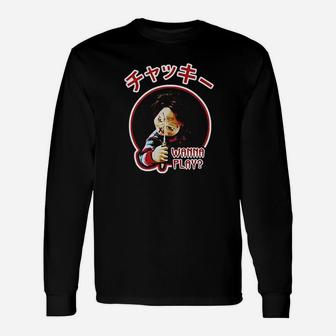 Chucky Kanji With Photo Unisex Long Sleeve | Crazezy