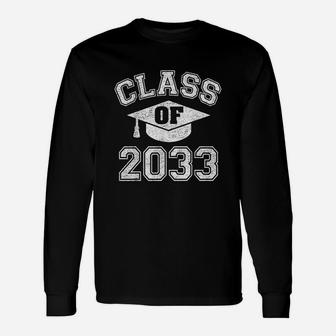 Class Of 2033 Grow With Me First Day Of Kindergarten Gift Unisex Long Sleeve | Crazezy