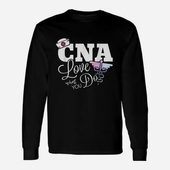 Cna Certified Nursing Assistants Support Caduceus Nurse Cap Unisex Long Sleeve | Crazezy