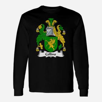 Collins Coat Of Arms - Family Crest Shirt Unisex Long Sleeve | Crazezy