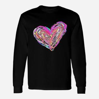 Colorful Heart Lover Unisex Long Sleeve | Crazezy UK