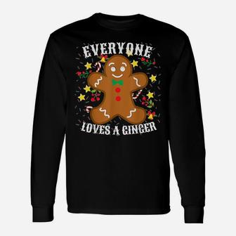 Cookie Lovers Christmas Gift Everyone Loves A Ginger Unisex Long Sleeve | Crazezy