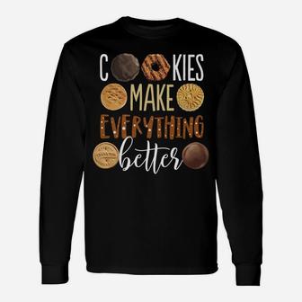 Cookies Make Everything Better Funny Christmas Unisex Long Sleeve | Crazezy AU