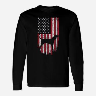 Coonhound Dog Mom Dad Patriotic Shirts, 4Th Of July Usa Flag Unisex Long Sleeve | Crazezy DE