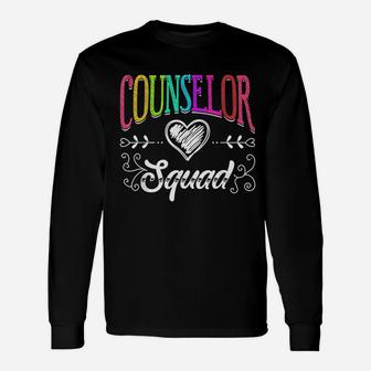 Counselor Squad Teacher Back To School Unisex Long Sleeve | Crazezy