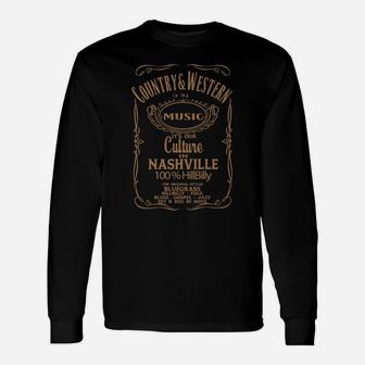 Country & Western Nashville Tennessee United States America Unisex Long Sleeve | Crazezy CA