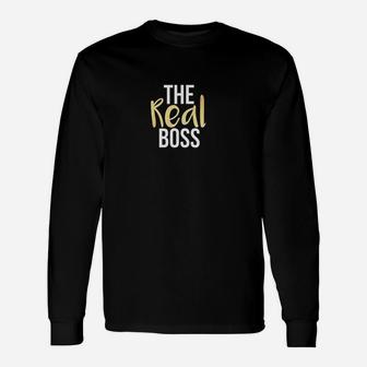 Couples The Real Boss And The Boss Unisex Long Sleeve | Crazezy AU