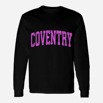 Coventry Rhode Island Ri Vintage Athletic Sports Pink Design Unisex Long Sleeve | Crazezy CA