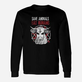 Cow Vegan Animal Lover Gift Unisex Long Sleeve | Crazezy CA