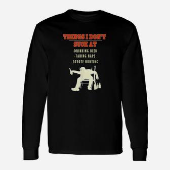 Coyote Hunting Accessories Gear Funny Trapper Hunter Unisex Long Sleeve | Crazezy