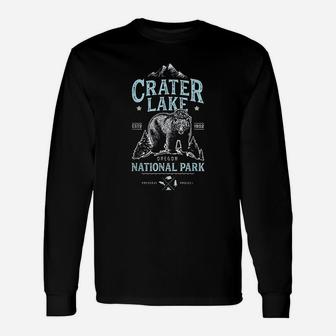 Crater Lake National Park Oregon Bear Vintage Unisex Long Sleeve | Crazezy AU