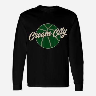 Cream City Retro Vintage Milwaukee Basketball Wisconsin Unisex Long Sleeve | Crazezy UK