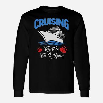 Cruising Together For 4 Years Anniversary Long Sleeve T-Shirt - Thegiftio UK