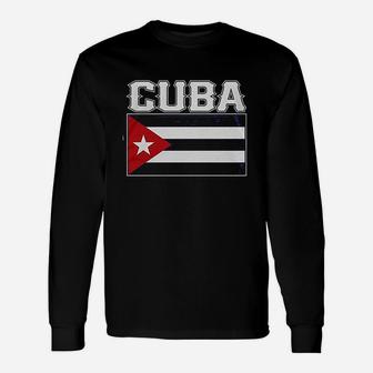 Cuba Cuban Flag Unisex Long Sleeve | Crazezy UK