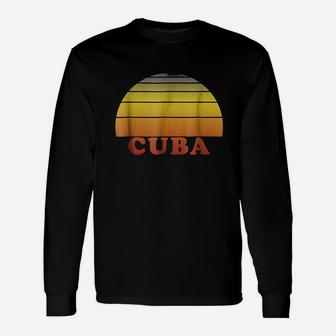 Cuba Vintage Unisex Long Sleeve | Crazezy DE