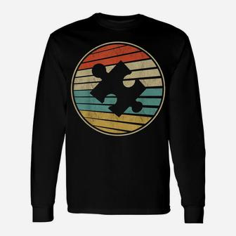 Cute Autism Awareness Gift Vintage 70S 80S Autism Mom Dad Unisex Long Sleeve | Crazezy