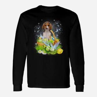 Cute Beagle Dog Pet Hunting Egg Tree Bunny Easter Day Unisex Long Sleeve | Crazezy CA