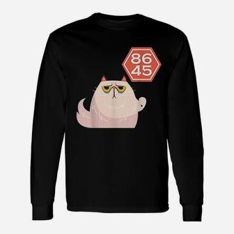 Cute Cat With 8645 Unisex Long Sleeve | Crazezy CA