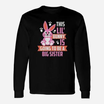 Cute Easter Sunday Big Sister Announcement Unisex Long Sleeve | Crazezy UK
