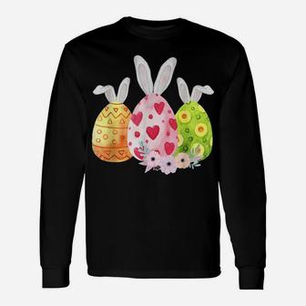 Cute Eggs Easter Day Family Matching Pajama Egg Hunting Unisex Long Sleeve | Crazezy DE