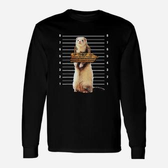 Cute Ferret Funny Animals Unisex Long Sleeve | Crazezy CA