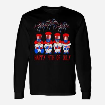 Cute Patriotic Gnomes American Happy 4Th Of July Unisex Long Sleeve | Crazezy AU