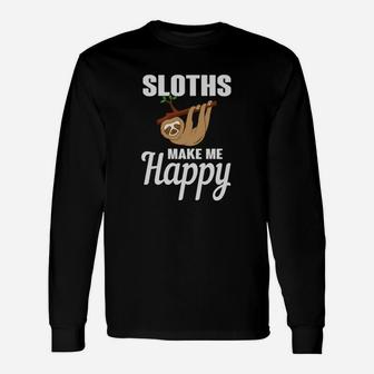 Cute Sloth For Sloth Lovers I Love Lazy Sloths Long Sleeve T-Shirt - Thegiftio UK