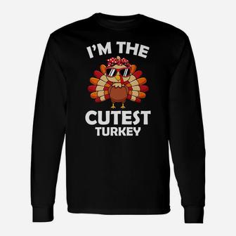 Cutest Turkey Family Group Matching Thanksgiving Party Gift Unisex Long Sleeve | Crazezy AU