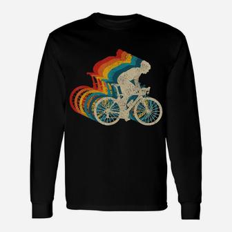 Cycling Vintage Retro Road Bike Racing Cyclist Gift Unisex Long Sleeve | Crazezy