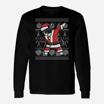 Dabbing Bernese Mountain Dog Dab Dance Christmas Gift Sweatshirt Unisex Long Sleeve | Crazezy